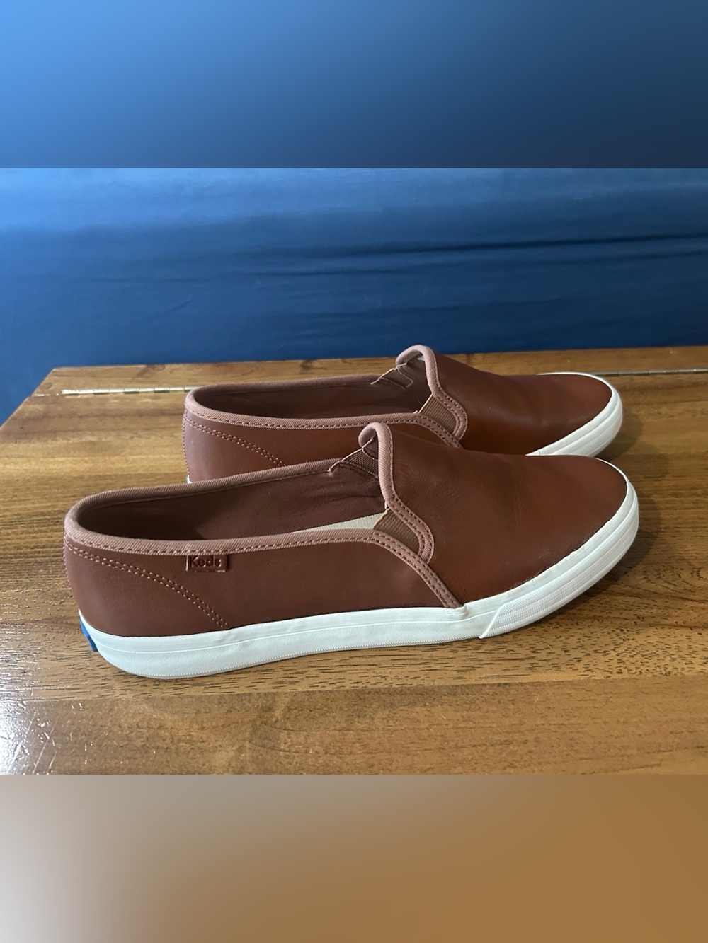 Keds Women’s leather Slip-On Casual Shoes in Brown